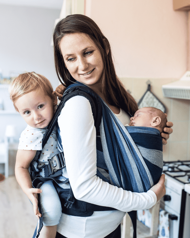 Veste De Portage 2 En 1 Pour Maman Et Bébé - Sweat Polaire Kangourou Avec Pochette Amovible - Chaud Et Confortable Printemps/automne/hiver